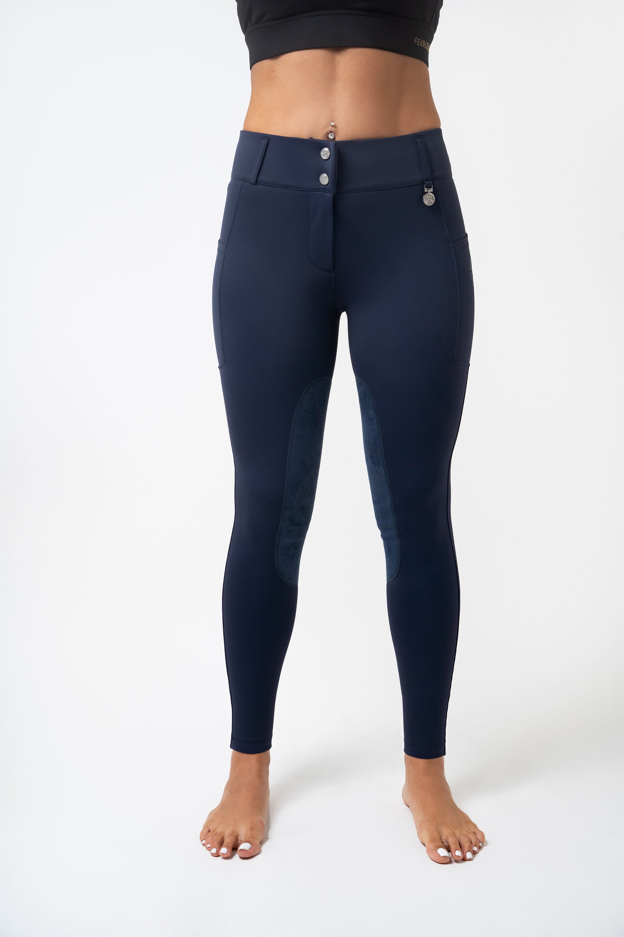 PRE ORDER- Euro Suede Knee Patch( Navy)