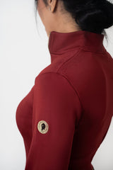 WINTER WONDERLAND Wind proof Thermal Fleeced Base Layer (Cabernet)