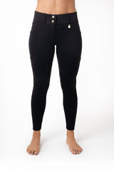 PRE ORDER- Winter Wonderland KNEE PATCH PRO- Black (Thermal/Double Fleeced)