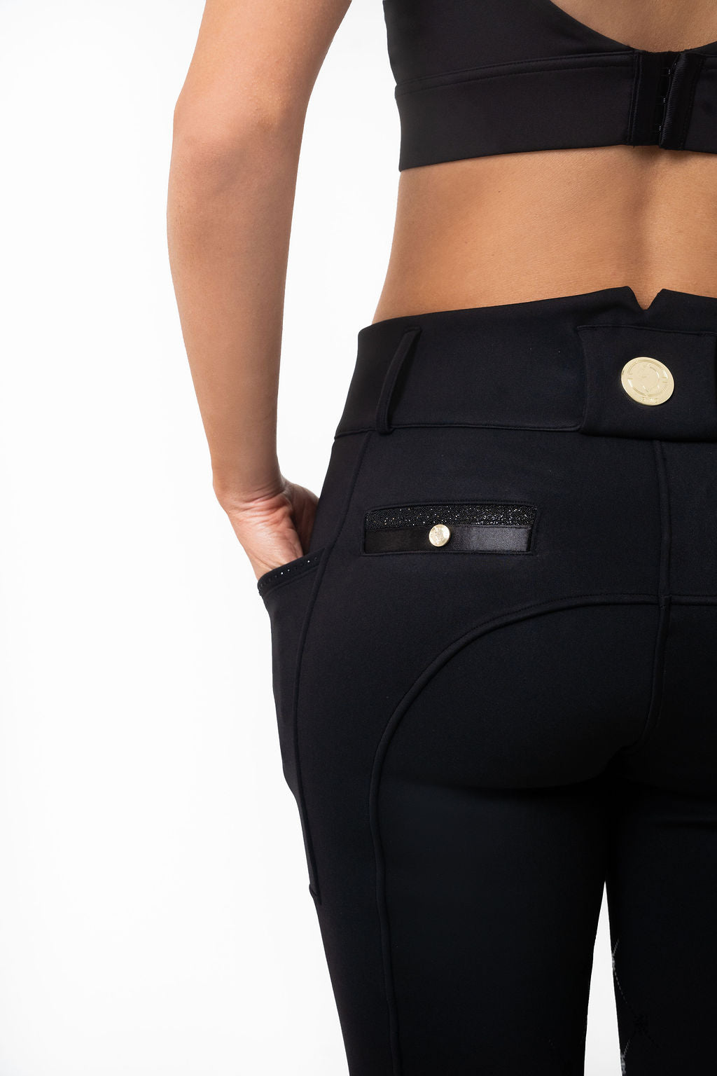 リース◯ winter wonderland PRE ORDER- Winter Wonderland KNEE PATCH PRO- Black (Thermal/Double