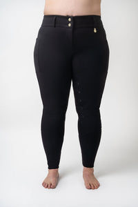 Winter Wonderland KNEE PATCH PRO- Black (Thermal/Double Fleeced)