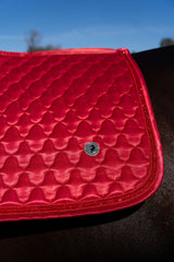 Dragon Luxe Saddle Pad (Jumping/Red)