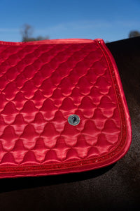 Dragon Luxe Saddle Pad (Jumping/Red)