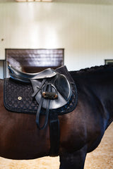 Dragon Luxe Saddle Pad (Jumping/Black)