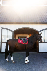 Dragon Luxe Saddle Pad (Jumping/Red)