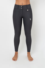Dragon Rhinestone Full Seat Breeches (Charcoal Grey)