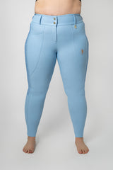 Dragon Rhinestone Full Seat Breeches (Santorini Sky)