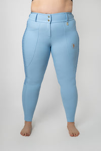 Dragon Rhinestone Full Seat Breeches (Santorini Sky)