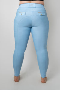 Dragon Rhinestone Full Seat Breeches (Santorini Sky)