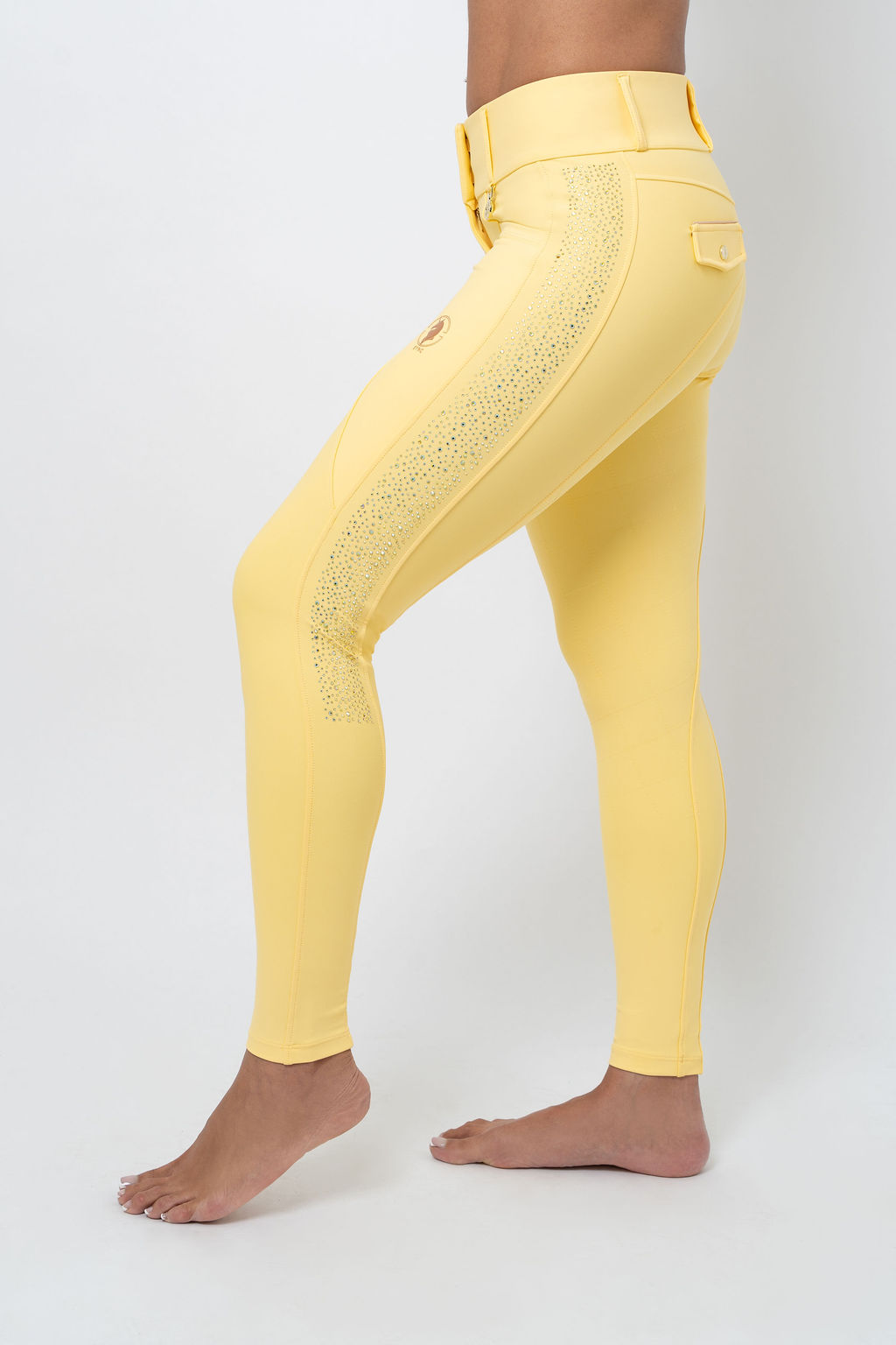 Dragon Rhinestone Full Seat Breeches (Sunflower)