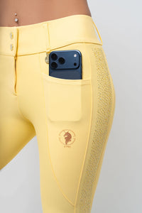 Dragon Rhinestone Full Seat Breeches (Sunflower)