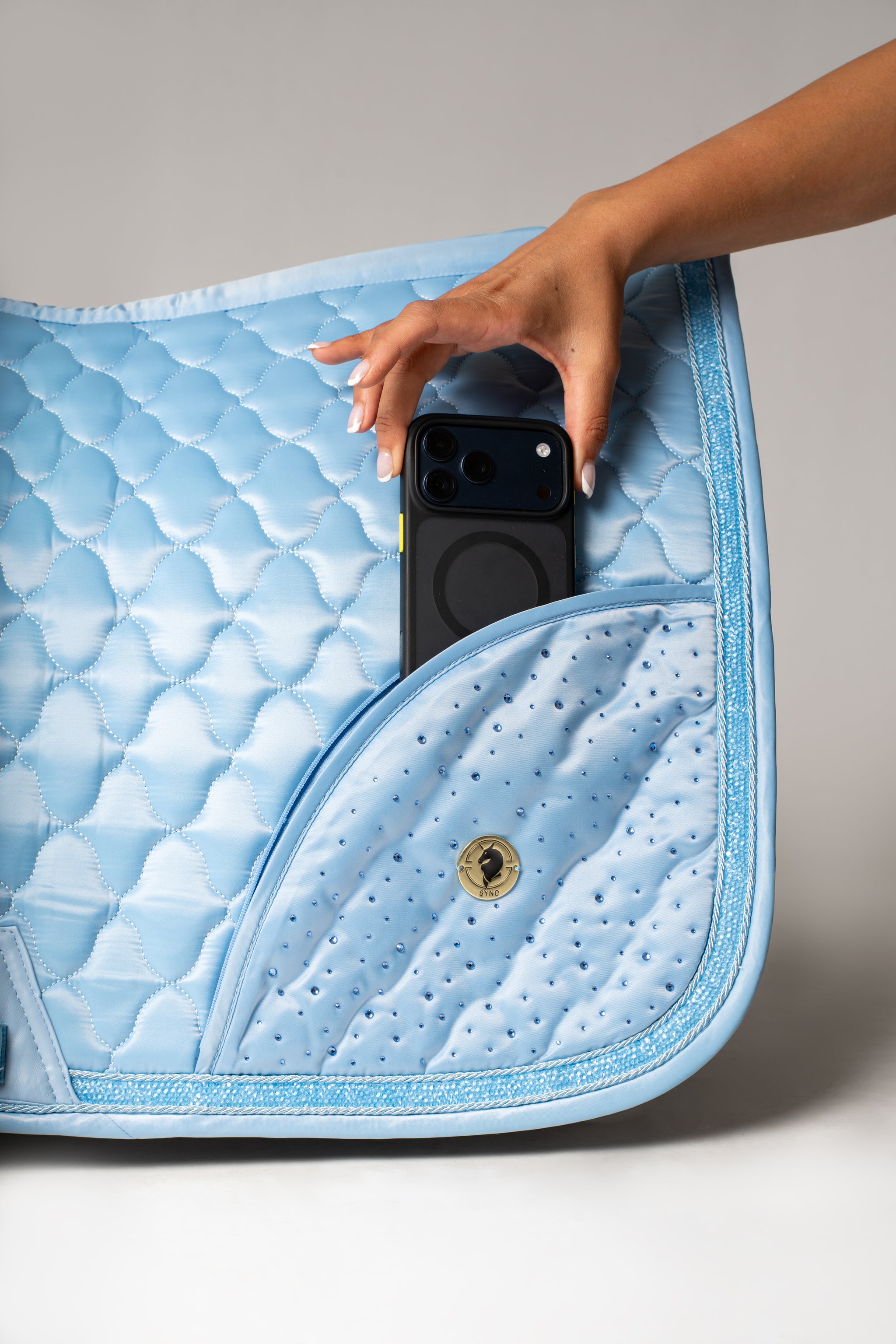 Dragon Luxe Saddle Pad (Jumping/Santorini Sky)