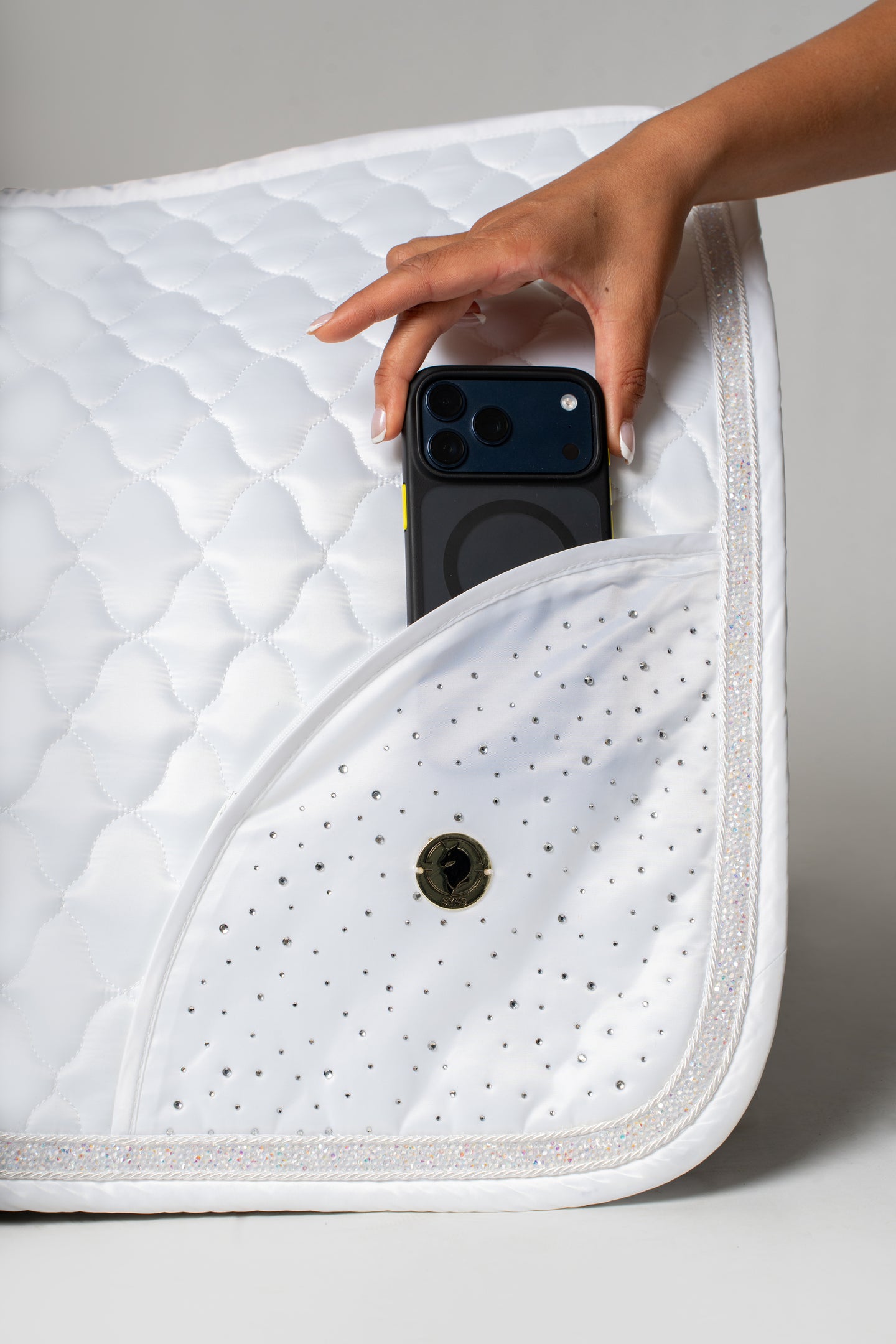 Dragon Luxe Saddle Pad (Dressage/White)