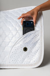 Dragon Luxe Saddle Pad (Dressage/White)