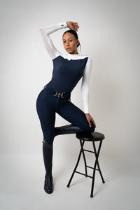 Euro Suede Pro Full Seat in Navy