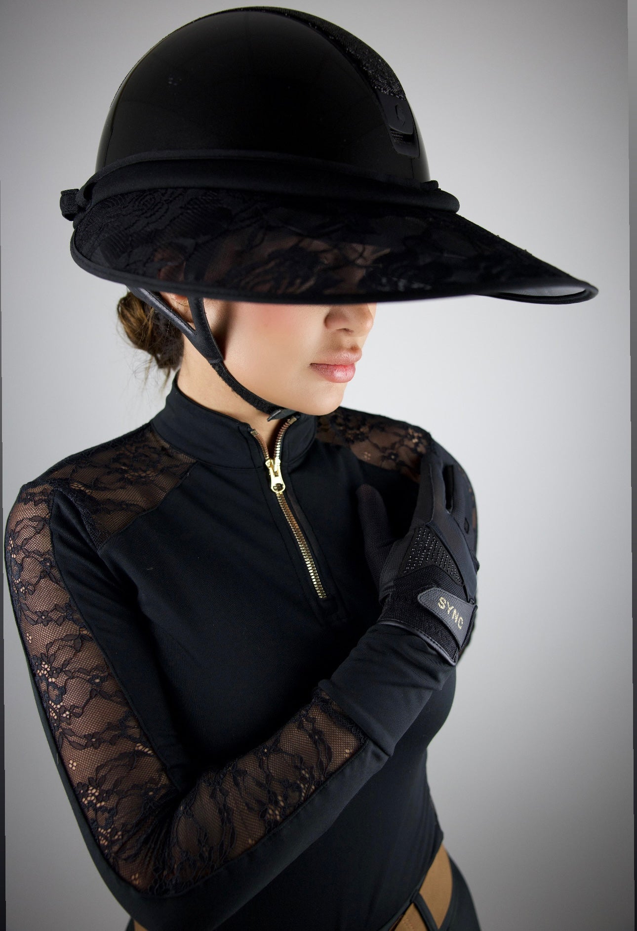 Lacey Helmet Sun Visor – Sync Equestrian