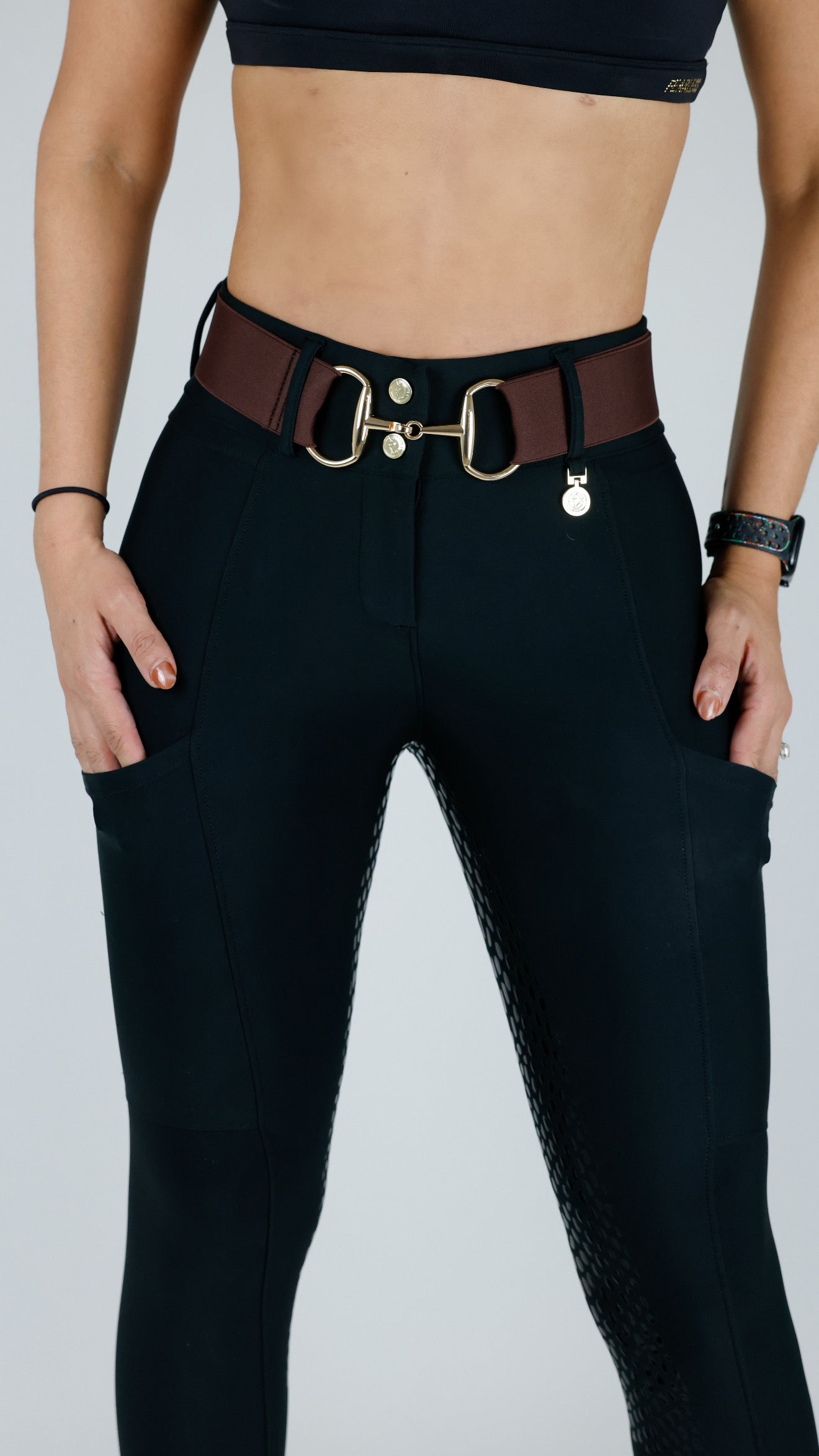 Chocolate Flexibelt/ gold bit