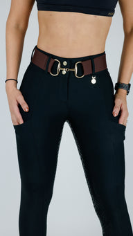 Chocolate Flexibelt/ gold bit