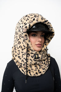 Never Cold Again Hooded Mask Scarf- Limited Edition Leopard