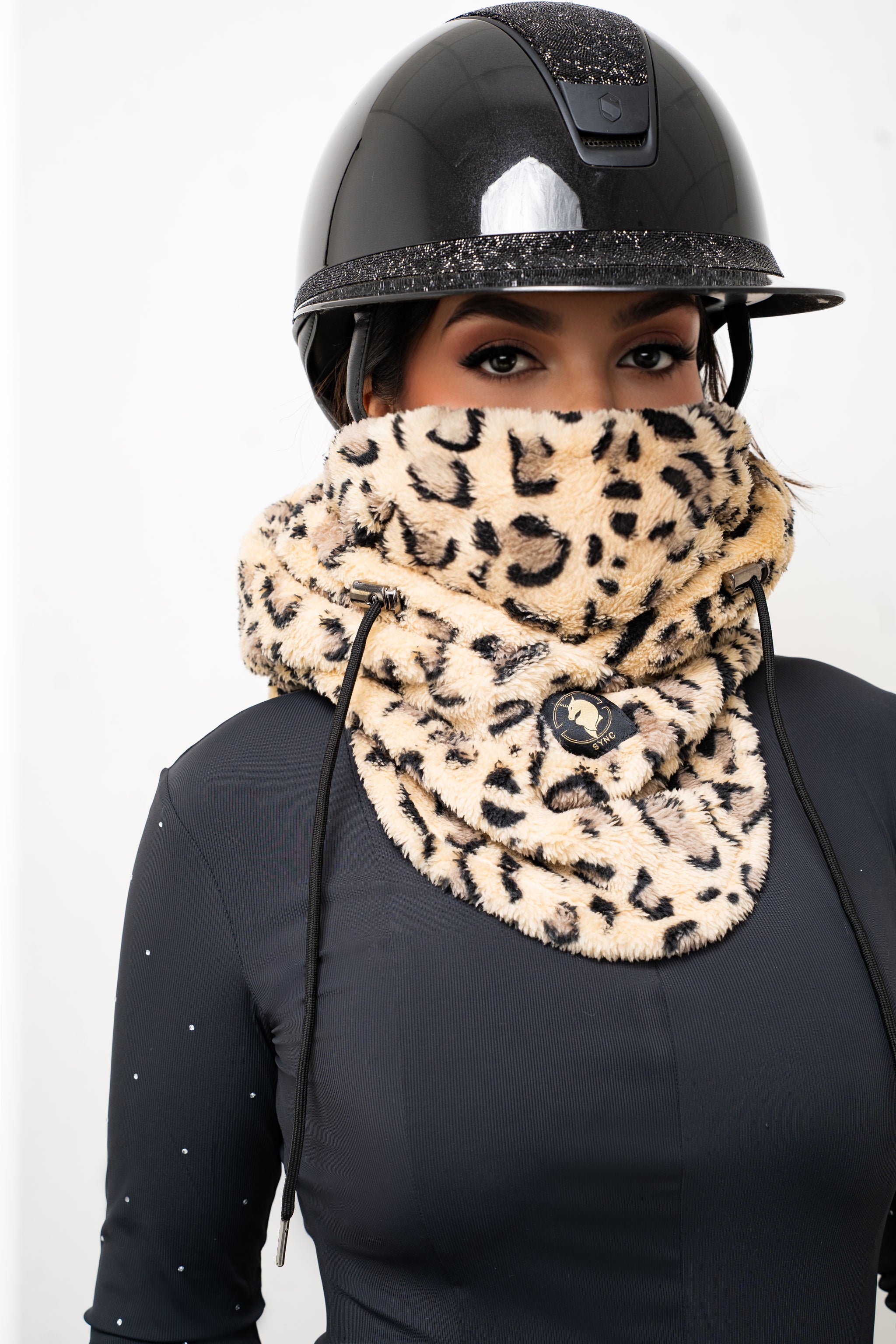 Never Cold Again Hooded Mask Scarf- Limited Edition Leopard