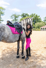 Dragon Rhinestone Full Seat Breeches (Hot Pink)