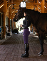 Dragon Rhinestone Full Seat Breeches (Purple)