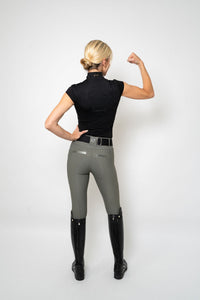 Perforated Cool Tech Pull-On Breeches - Lunar Grey