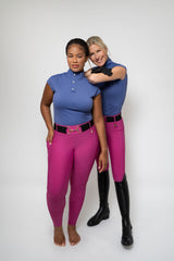 Perforated Cool Tech Pull-On Breeches - Fuchsia