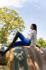 Dragon Rhinestone Full Seat Breeches (Royal Blue)