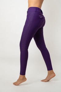 Dragon Rhinestone Full Seat Breeches (Purple)