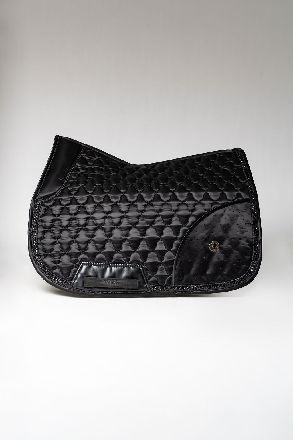 Dragon Luxe Saddle Pad (Jumping/Black) With Pockets