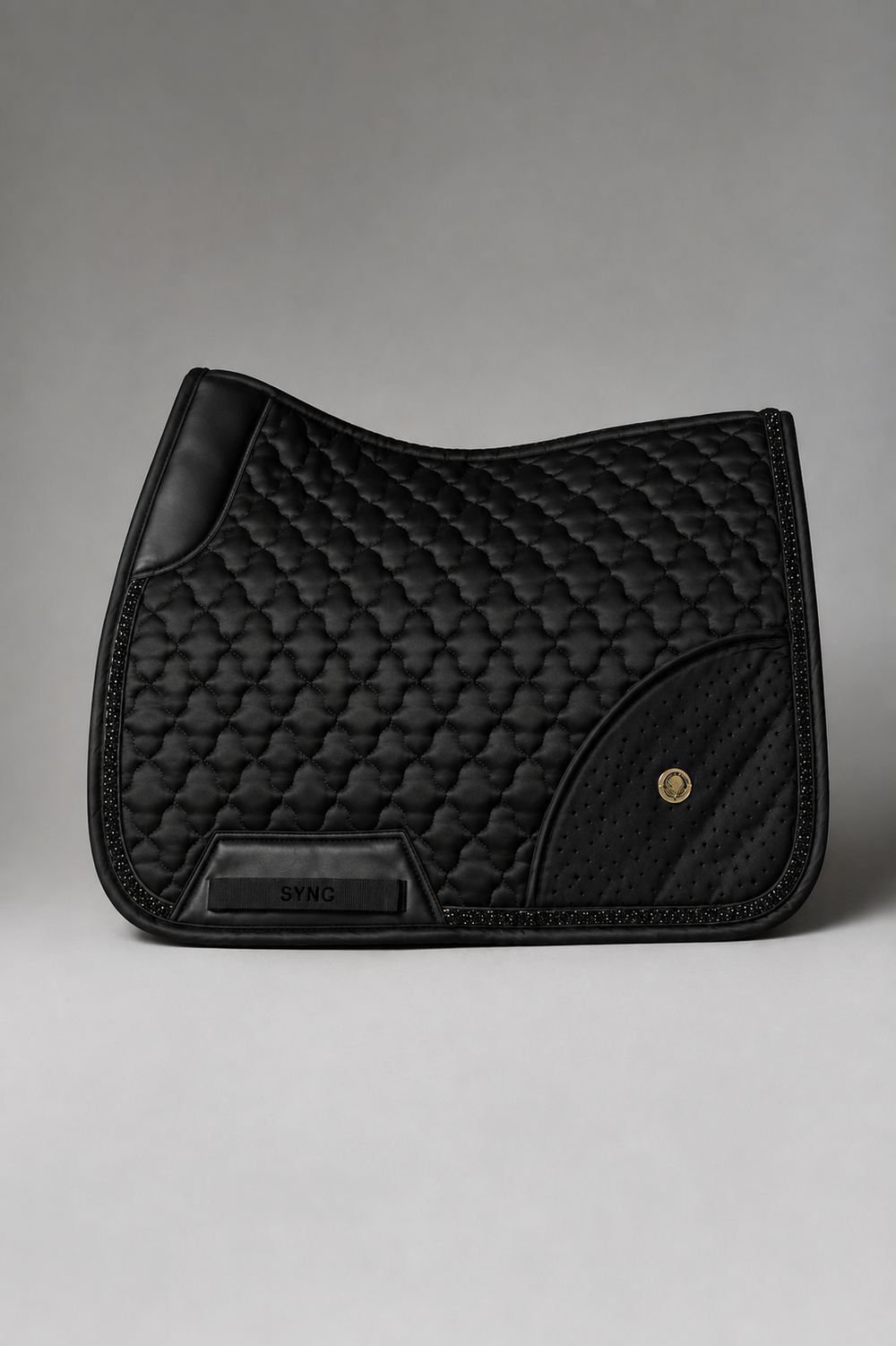 Dragon Luxe Saddle Pad (Dressage/Black) With Pockets