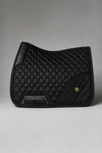 Dragon Luxe Saddle Pad (Dressage/Black) With Pockets