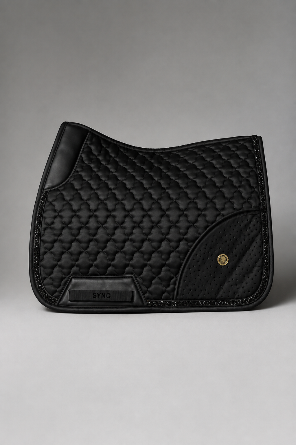 Dragon Luxe Saddle Pad (Dressage/Black) With Pockets