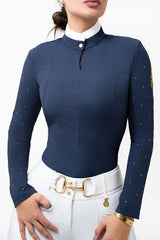 The Penelope Luxe Performance Top (Navy)