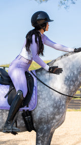 Perforated Dragon Luxe Top (Lilac Breeze)