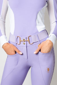 Lilac Breeze Flexi Belt / Gold Bit