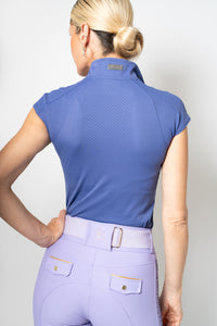 Madelyn Perforated Cool Tech Top (Blueberry)