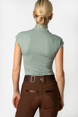 Madelyn Perforated Cool Tech Top (Sage)