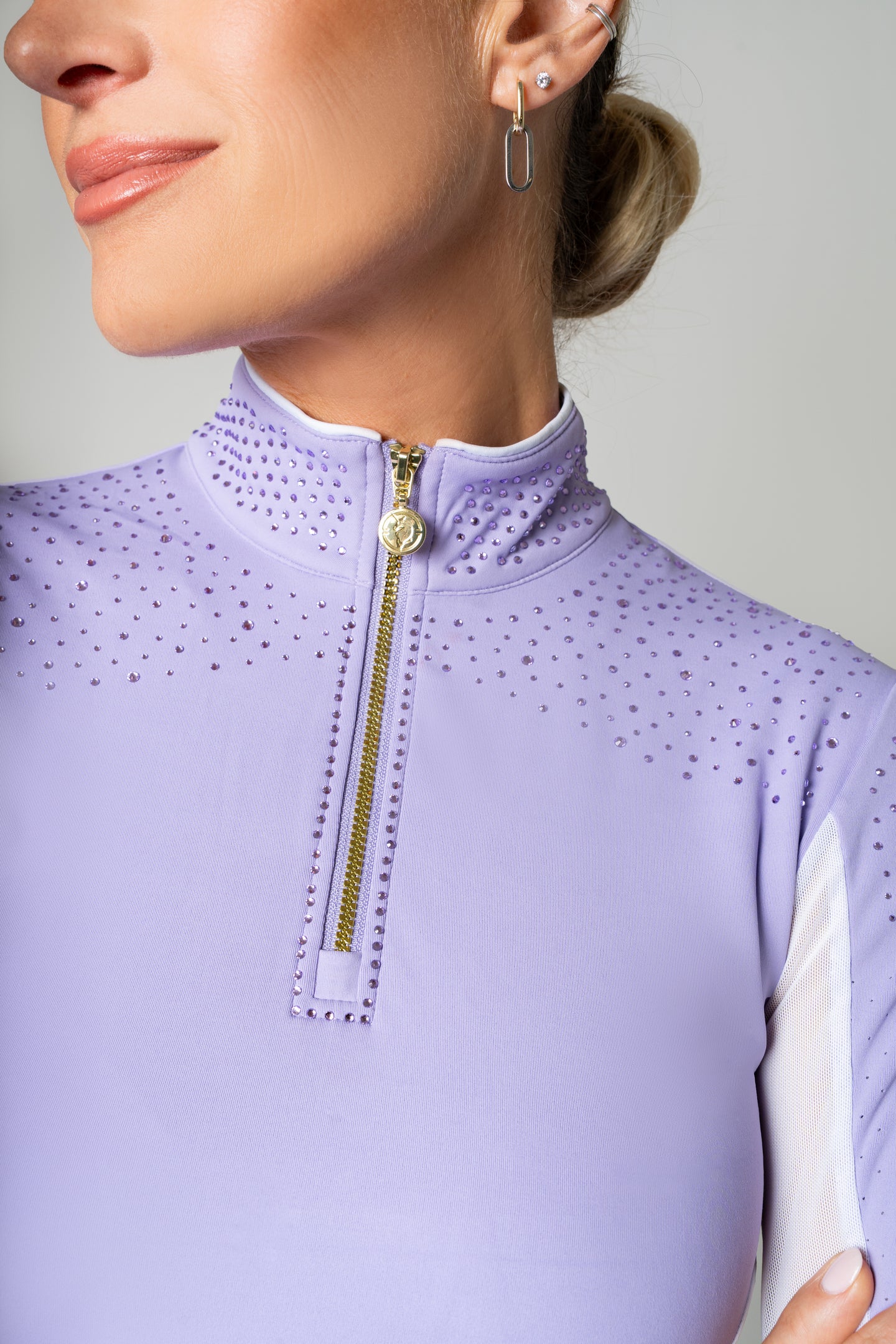 PRE ORDER - Perforated Dragon Luxe Top (Lilac Breeze)