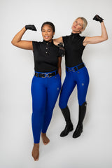 Dragon Rhinestone Full Seat Breeches (Royal Blue)