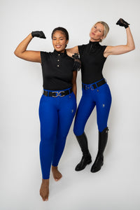 Dragon Rhinestone Full Seat Breeches (Royal Blue)