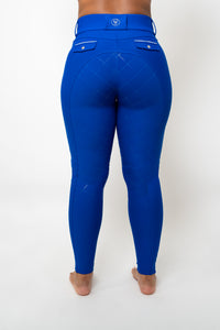 Dragon Rhinestone Full Seat Breeches (Royal Blue)