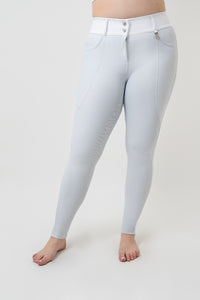 Dragon Rhinestone KNEE PATCH Breeches (White)