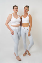 Dragon Rhinestone KNEE PATCH Breeches (White)