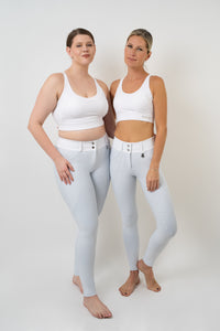 Dragon Rhinestone KNEE PATCH Breeches (White)