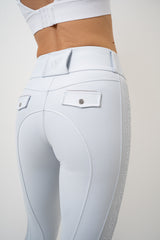 Dragon Rhinestone KNEE PATCH Breeches (White)