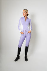 Dragon Rhinestone Full Seat Breeches (Lilac Breeze)