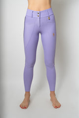 Dragon Rhinestone Full Seat Breeches (Lilac Breeze)