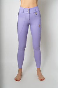 Dragon Rhinestone Full Seat Breeches (Lilac Breeze)